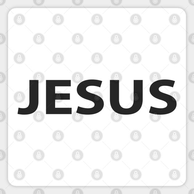 Jesus Name Religious Funny Christians T-Shirt Magnet by Happy - Design